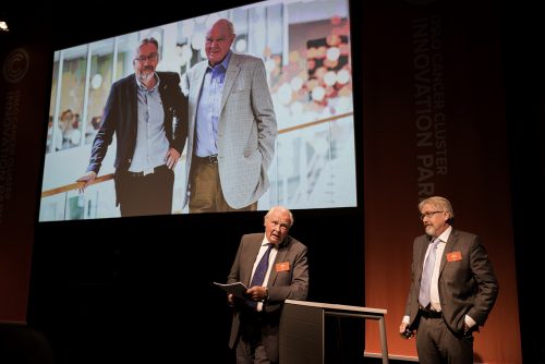 INITIATIVTAKERNE: Kaare Norum og Jónas Einarsson etablerte OCC i 2000, og har siden jobbet mot å få en innovasjonspark.