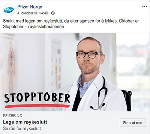 Hjelper til i røykesluttkampanje