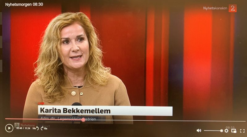 Karita Bekkemellem på TV2 Nyhetsmorgen