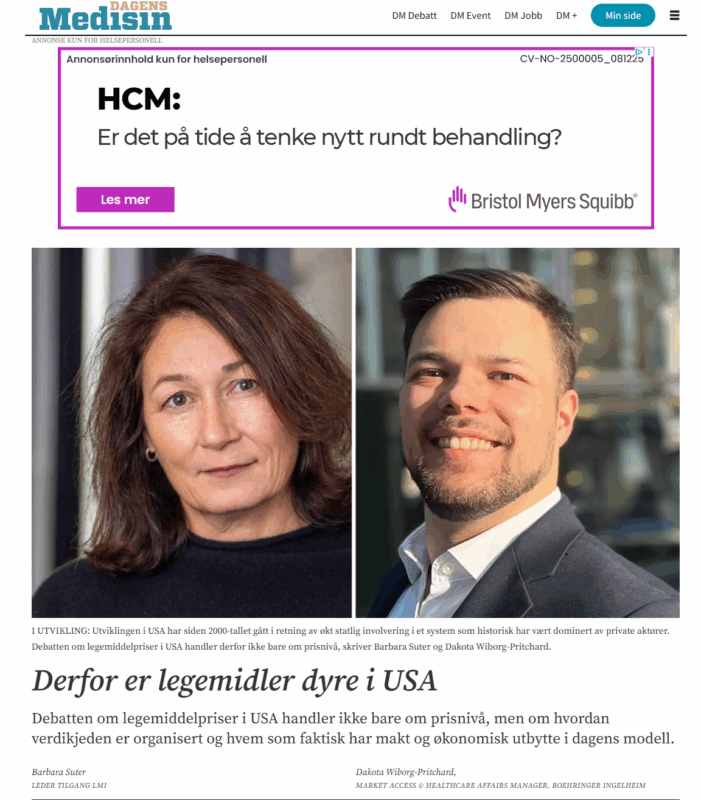 Debatt: Derfor er legemidler dyre i USA