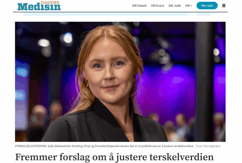 FrP tar ansvar for å sikre pasienter tilgang