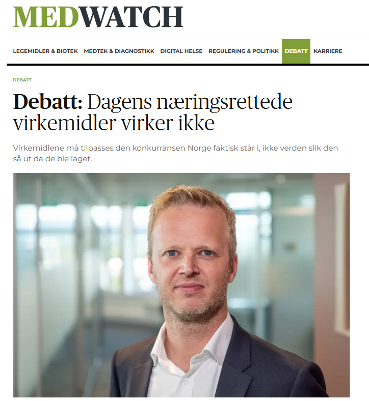Debatt: Dagens næringsrettede virkemidler virker ikke